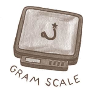gram scale illustration