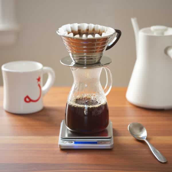 making kalita wave coffee at home