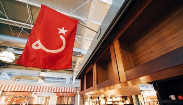 napa oxbow with ritual flag