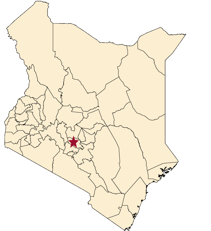 Muranga, Kenya map