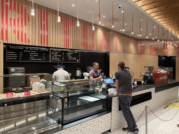 Wide view of the new sfo space