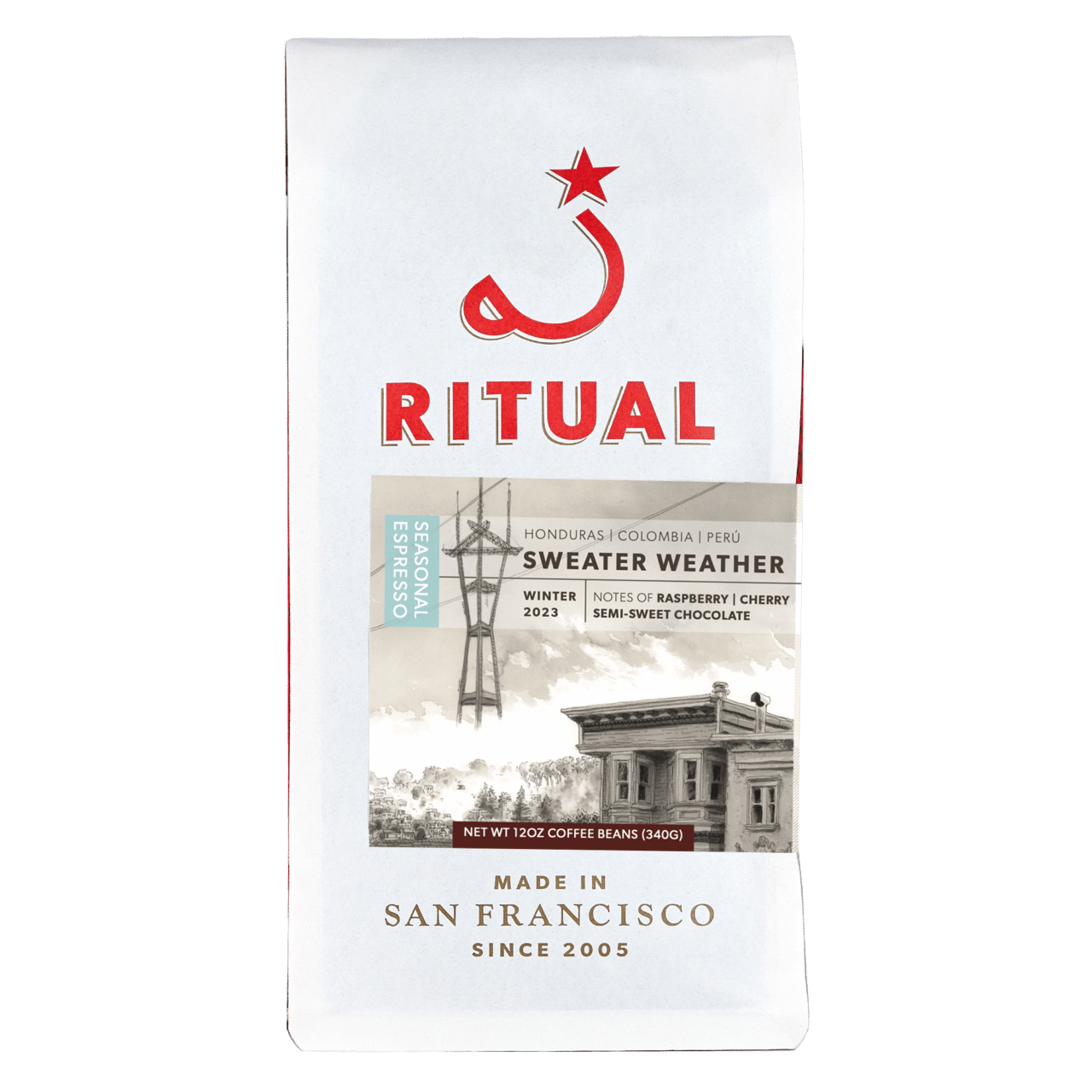 Ritual Seasonal Espresso Sweater Weather Retail Bag