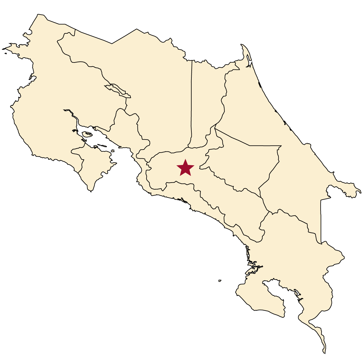 Map of San Jose, Costa Rica