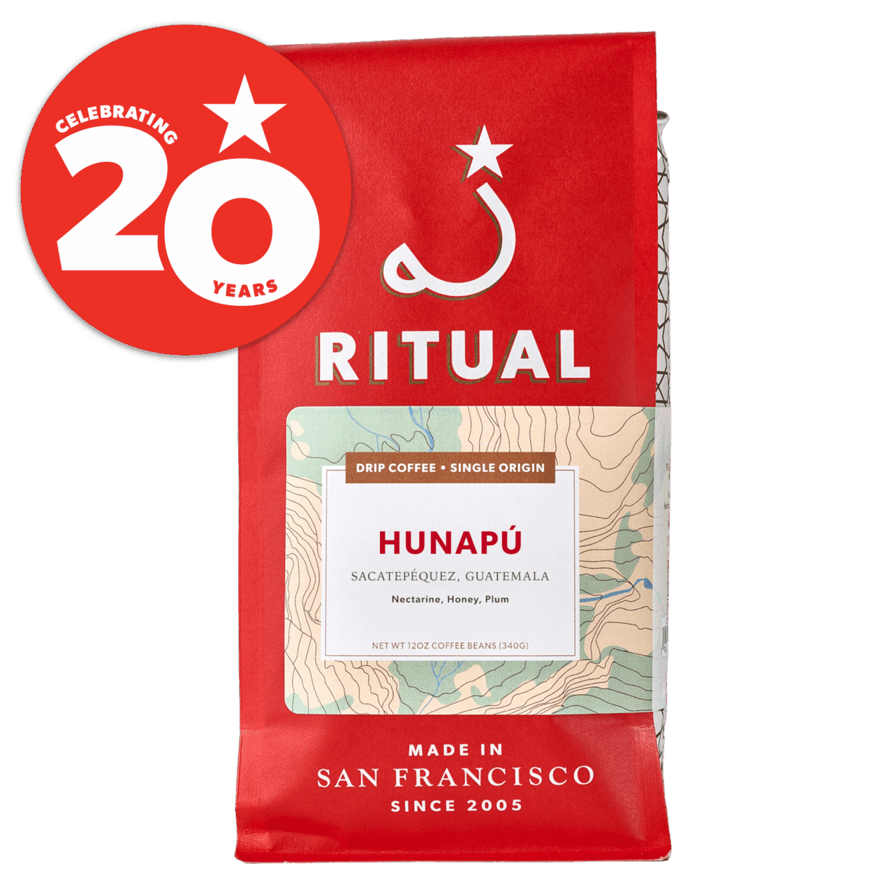12oz bag of Hunapú, Guatemala drip coffee