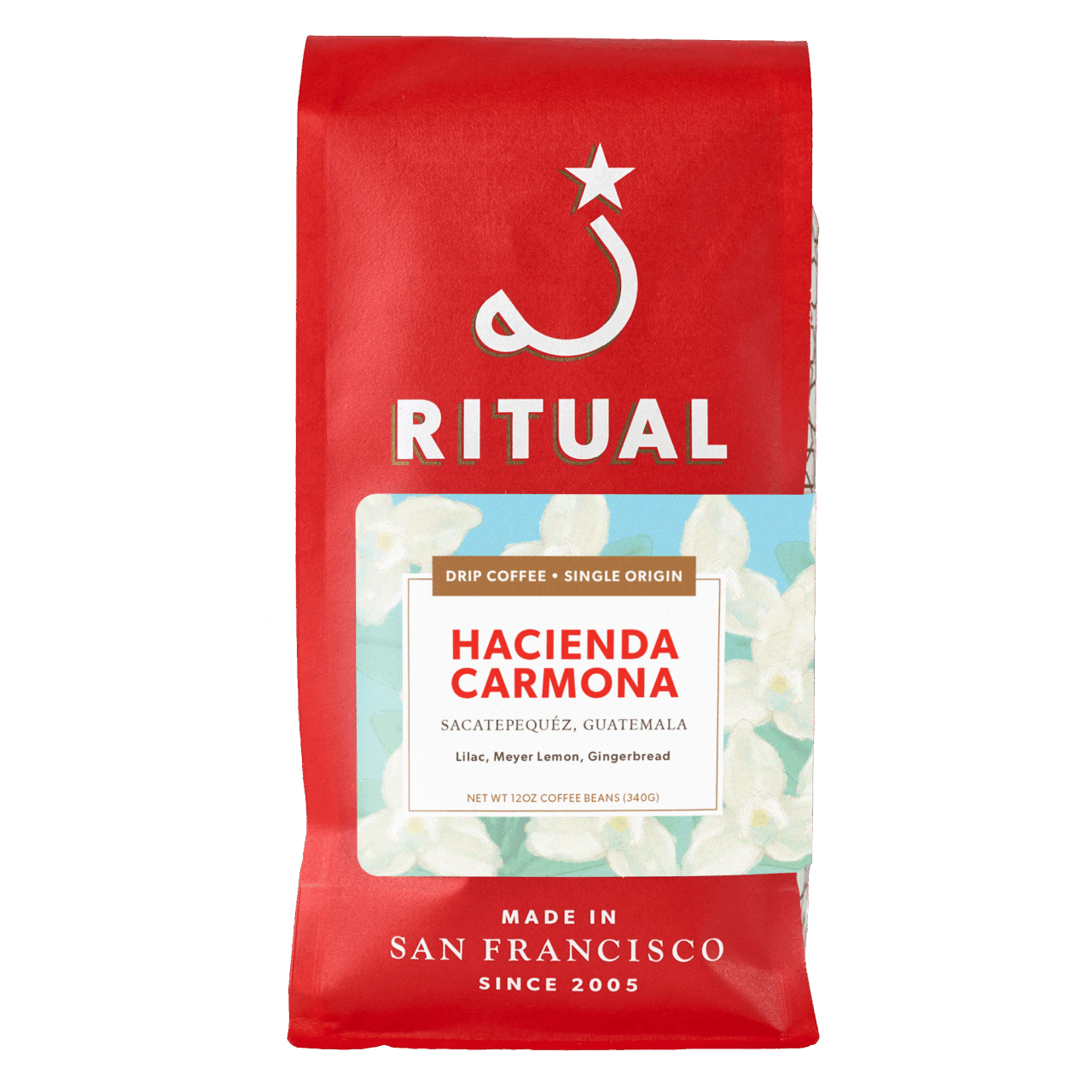 12oz bag of Hacienda Carmona drip coffee