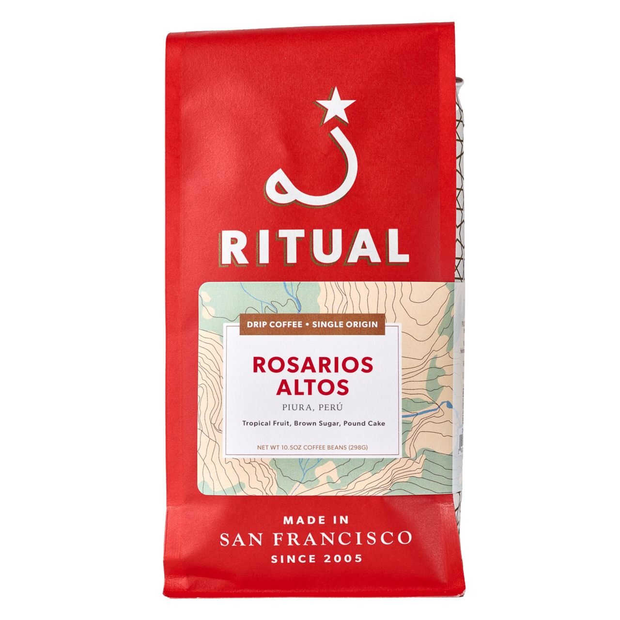 10.5oz bag of Rosarios Altos drip coffee