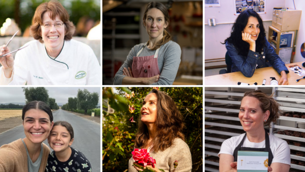 Collage of women product partners