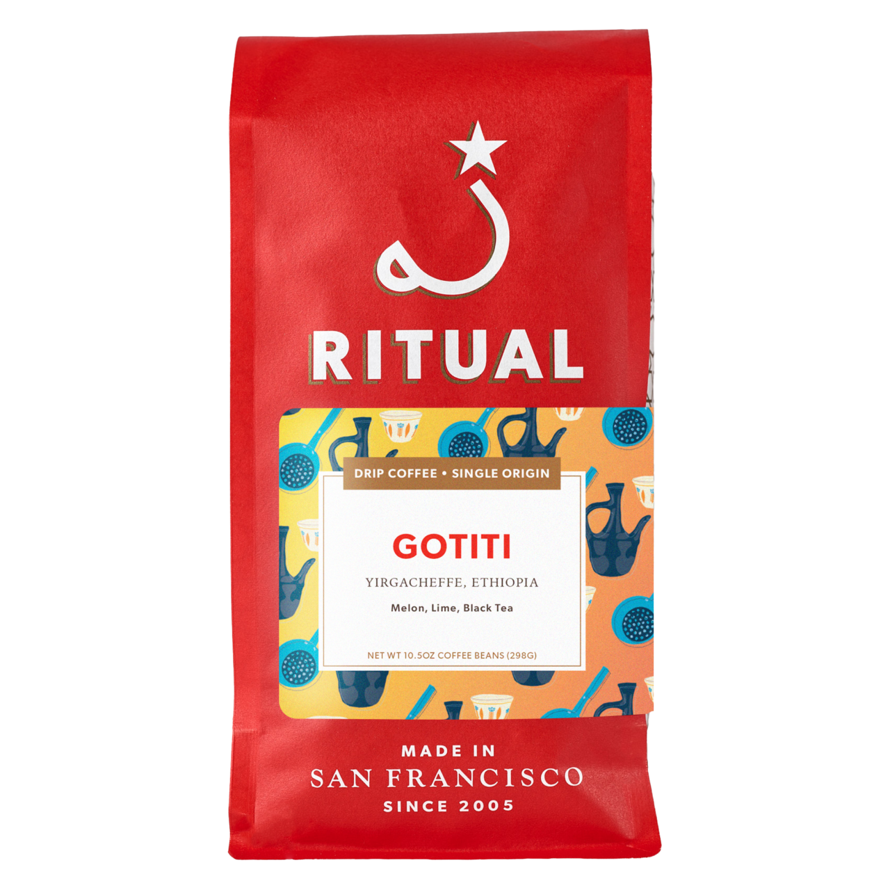 red 10.5oz bag of Gotiti