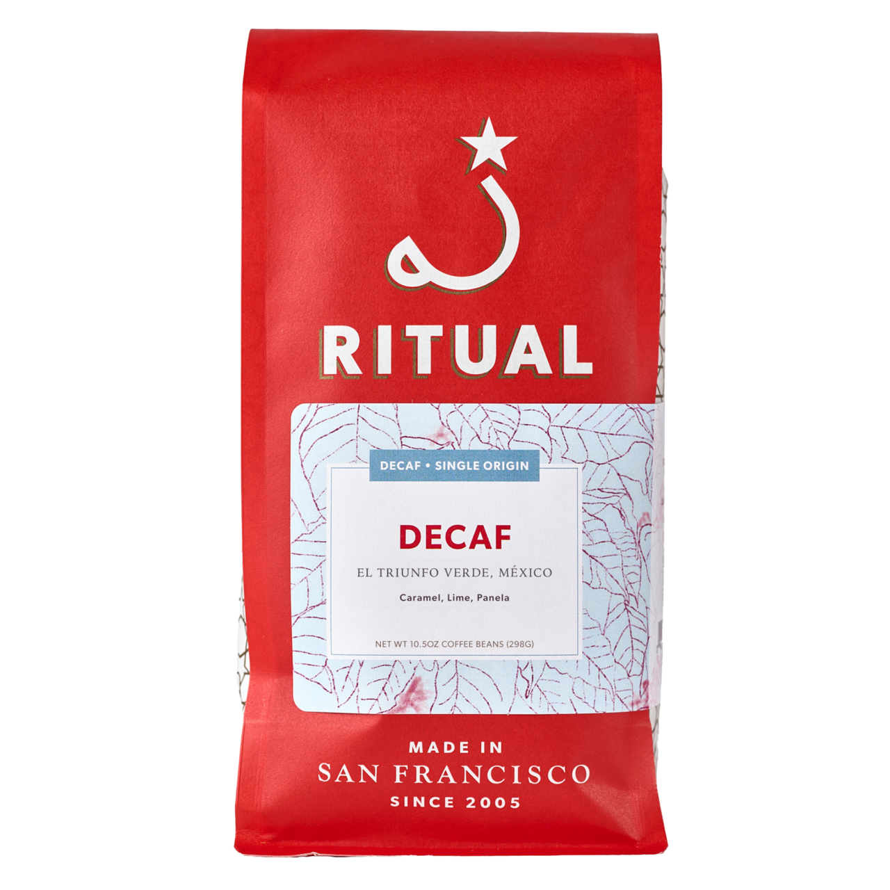 10.5oz bag of Decaf El Trunfo Verde