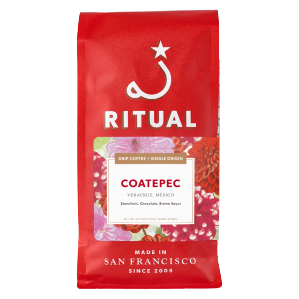 red 10.5oz bag of Coatepec